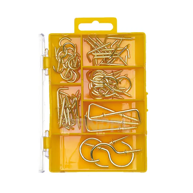 Household tool diverse hardware accessories metal screw cup hooks combination set ZY6236