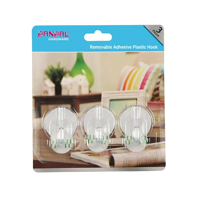 Blister Packing Plastic Adhesive Hook ZY961