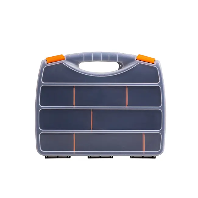 Plastic Transparent Tools Box Waterproof Dividable Grids Plastic Storage Tools Organizer Box for Hardware Screws Nuts Small Part 12-20 COMP. BOX